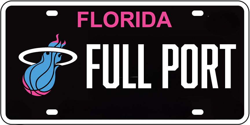 FULL PORT MIAMI LICENSE PLATE