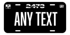 Personalized License Plate